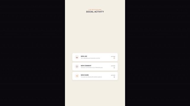 Halloween Social Media Notification Animation with Likes Comments Shares and Mentions