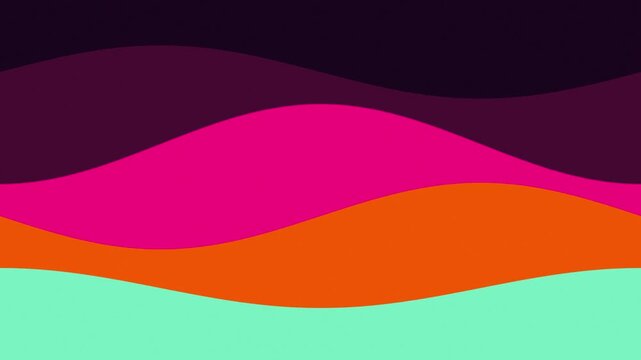 Minimalist vector waves glide smoothly in a seamless loop