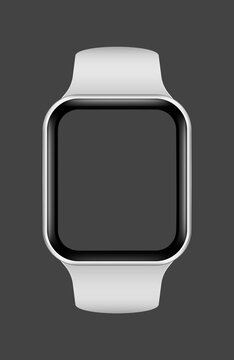 Minimalist smartwatch design template photo, suitable as mockup