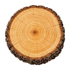 Fototapeta premium PNG Cross-section of tree trunk