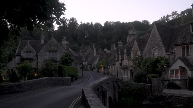 Castle Combe bridge, Cotswolds, English village, June 2026