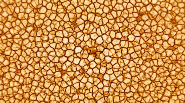 Solar granulation texture, sun surface plasma cells close up, golden astronomical background, fiery solar convection pattern