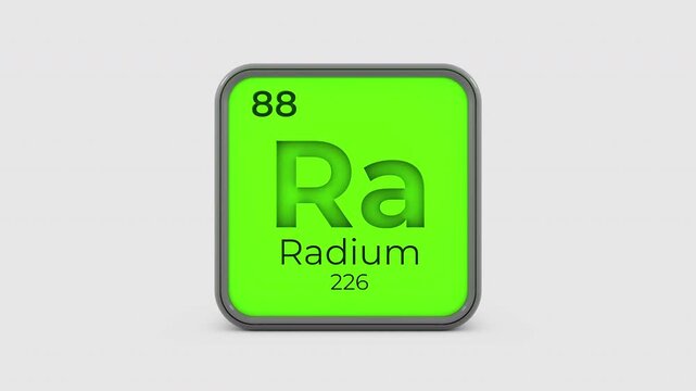 Animation of Radium Element Periodic Table