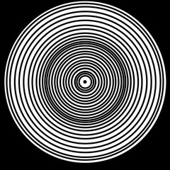 Naklejka premium black and white spiral