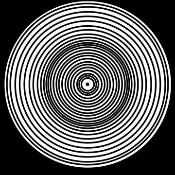 black and white spiral