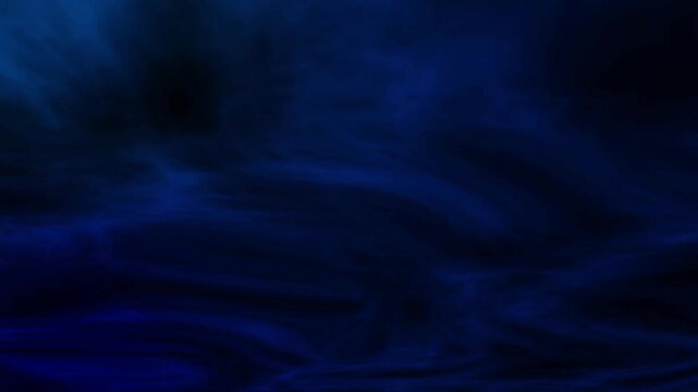 Abstract blue smoke fluid motion graphics 4k animation