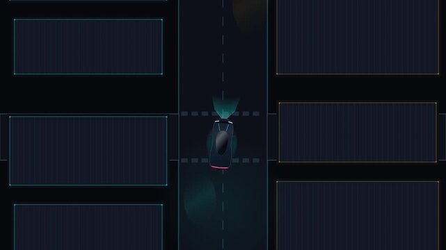 Top Down View of Stylized Pixel Art Owl in Dark Blue Digital Scene