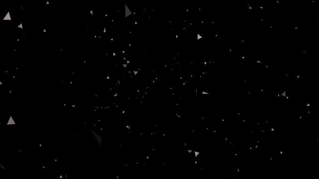 White paper animation flying on black background, 
paper falling down animation. paper sheet flying 4k Video.  flying papers 4k Video Concept of Wasted Life, 
Circles floating in 3D space