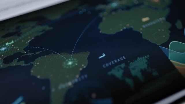Intercontinental coverage routes link South America and Africa