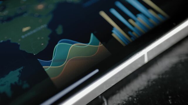 Layered area chart compares global performance trends