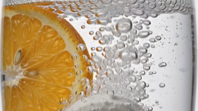 An effervescent electrolyte tablet fizzing in a clear glass with an