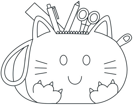 cute-cat-face-pencil-pouch-line-art