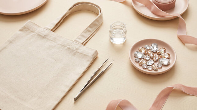 Bedazzling, rhinestone decoration, crystalcore, crystal embellishment bag