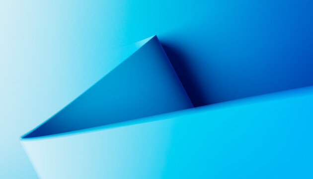 3D Blue Fold Background