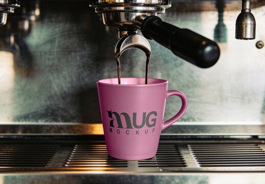 Matte Ceramic Mug Mockup For Branding And Packaging Design