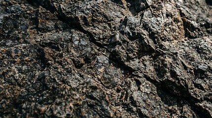 Fototapeta premium Natural grey stone rock texture and mineral surface background