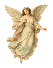 Naklejka premium PNG Elegant angelic figure illustration.