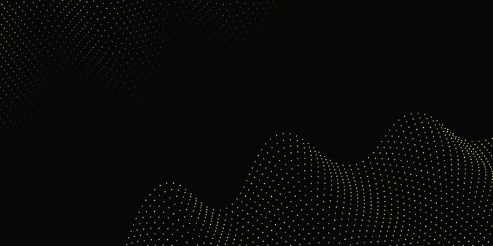 Yellow dot and black abstract backgroundYellow dot and black abstract background