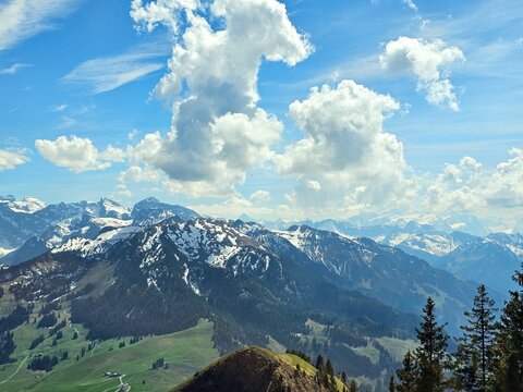 mountains at stans, swiss