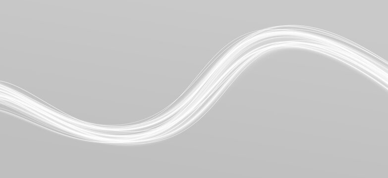 Glowing light trails with wave lines and sparkling particles.