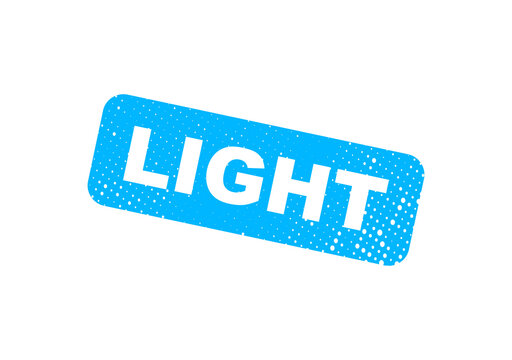 Bright blue light switch on button vector icon illustration