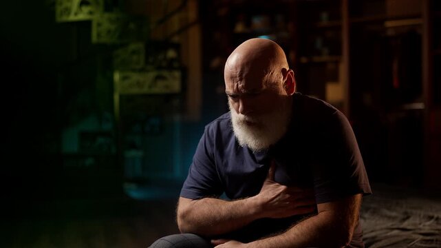 Middle-aged man experiences chest pain, worried about possible heart issue