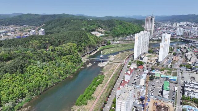 홍천 홍천강 송학정교