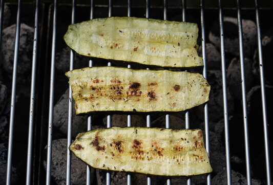 Zucchini Cucurbita pepo aus dem eigenen Garten
