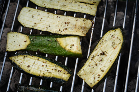 Zucchini Cucurbita pepo aus dem eigenen Garten