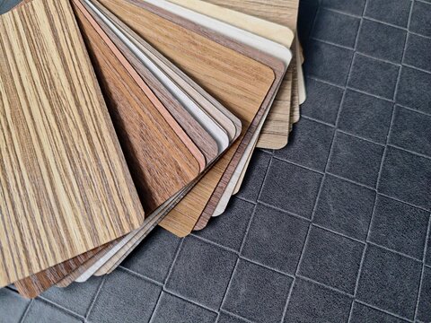 Professional Architectural Wood Material Swatches for Floor Renovation and Interior Finishing