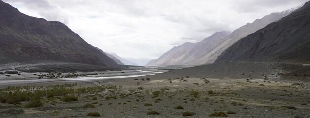 Nubra valley panorama view in Ladakh, India © Dany