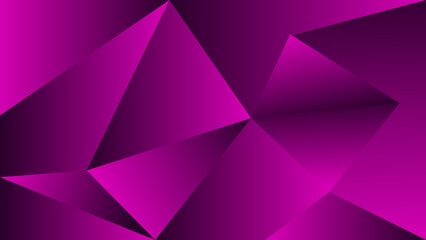 Fototapeta premium Vibrant abstract background features sharp geometric triangles with deep magenta and dark purple gradient color transitions designed for modern digital art projects or contemporary web displays