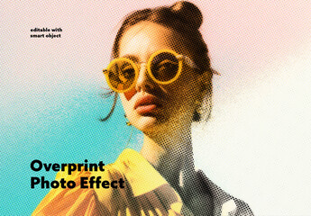 Overprint Photo Effect