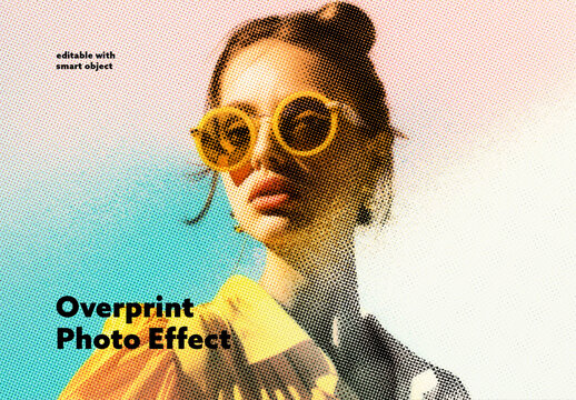 Overprint Photo Effect