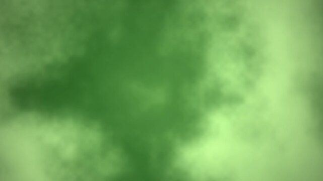 Green Smoke Abstract Background with Soft Motion Effects