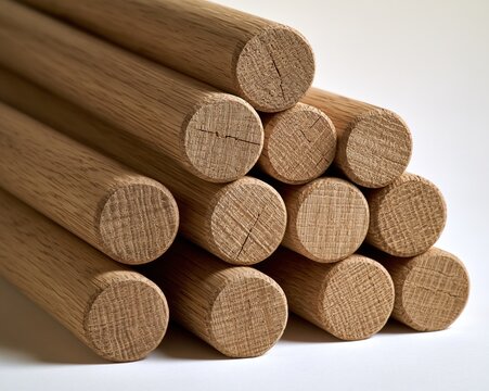 Stacked Wooden Rods