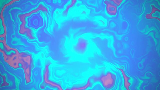 Abstract Liquid Background with Swirling Blue and Pink Gradient