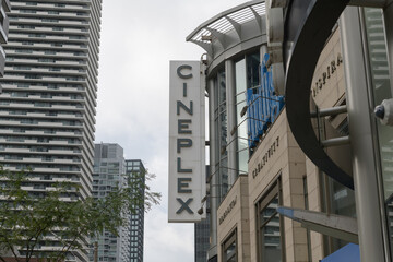 Fototapeta premium wall-mounted projecting sign outside Cineplex Cinemas Yonge-Eglinton Centre (2300 Yonge St), Toronto