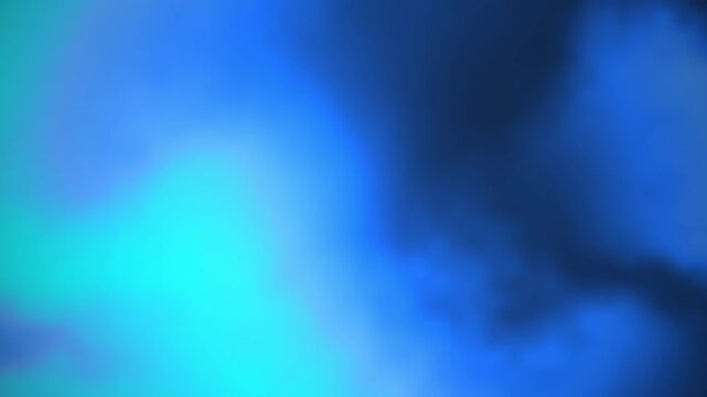 Abstract Blue Clouds Background with Soft Light Glow