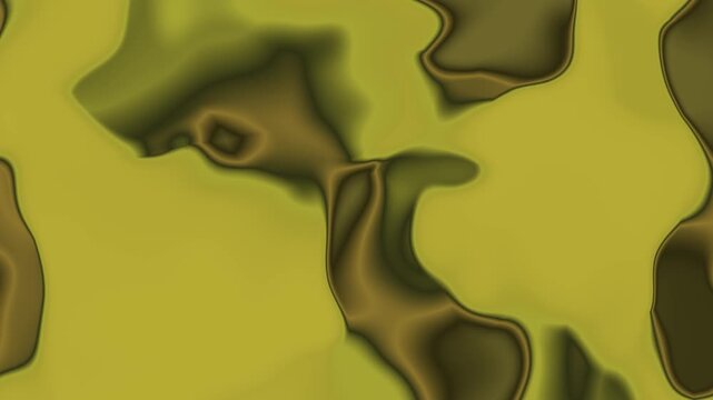 Yellow Ochre Fluid Distortion Dynamic Liquid Surface Wave Background
