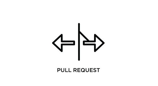 Pull Request Icon: Merging Code Branches in Software Development