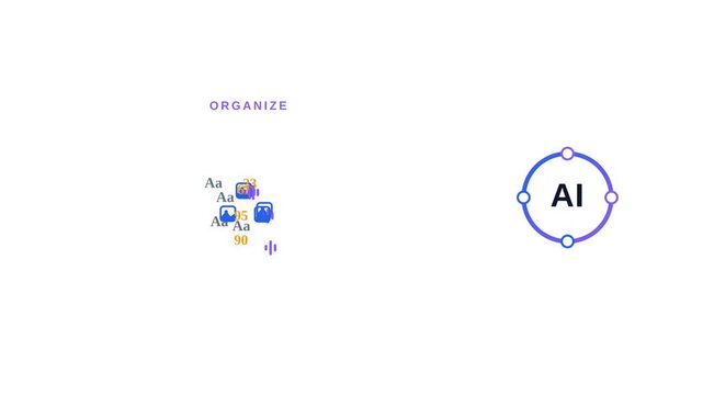 Dynamic AI Data Processing Visuals In Modern Technology.