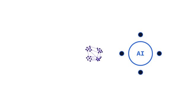 Abstract Ai Data Visualization Logos For Neural Networks And Clusters.