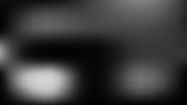 Monochrome black and white blurred light shapes with grainy texture North America.