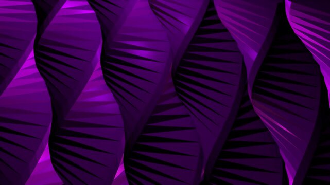 Smooth Abstract Shapes Slowly Rotating And Moving On Background. Perfect Loop. Abstract 4K Background Animation.