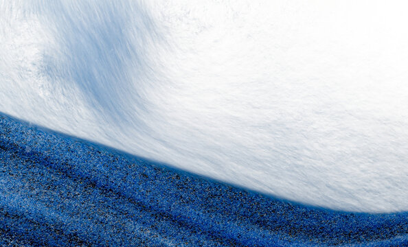 Close-up of sand moving in a relaxation desktop sand motion devices with a transparent background
