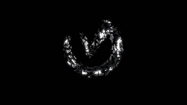 Shattered Metallic Logo Reveal