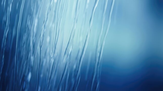 Water flows smoothly, creating a blurred, dynamic pattern. The image evokes a sense of movement and fluidity.
