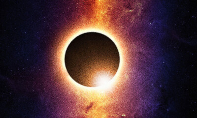 Black hole cosmic tunnel in space © Beethi