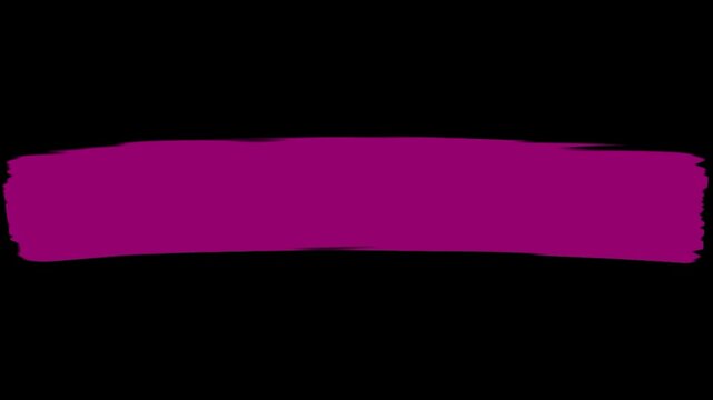 Purple paint brush stroke banner texture isolated on transparent background for graphic design banner web header title space label sale badge copy space art